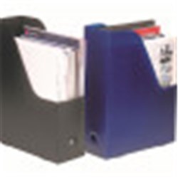 MARBIG MAGAZINE HOLDER PP W90XD247x H320 BLUE  PK2 2019101