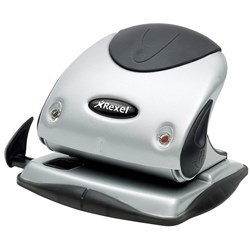 REXEL P225 25 SHEET 2 HOLE PUNCH BLACK / SILVER