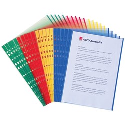 A4 COPYSAFE SHEET PROTECTOR COLOUR PKT20