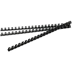 BINDING COMB 12MM PLASTIC 21Loop 95Sht Cap Black BX100