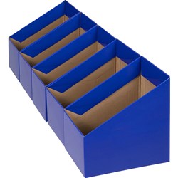 MARBIG BOOK BOXES Large Blue Pack 5