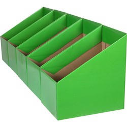 MARBIG BOOK BOXES  Large Green Pack 5