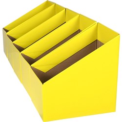 MARBIG BOOK BOXES Large Yellow pack 5