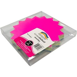 STARBURST RAINBOW FLURO BOARD 205MM 300GSM PK60 41827