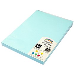 RAINBOW SYSTEM BOARD 150GSM A4 Blue Pack of 100