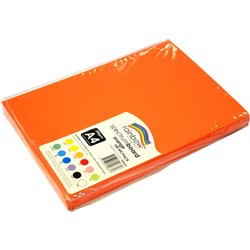 SPECTRUM BOARD A4 ORANGE 220GSM PACK 100