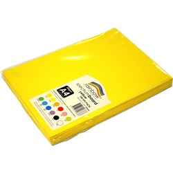 SPECTRUM BOARD 200GSM A4 YELLOW PACK 100 SHEETS