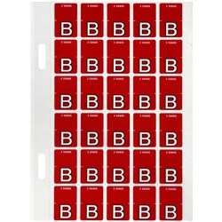 AVERY ALPHABET CODING LABEL B TOP TAB 20X30MM MAGENTA PACK OF 150