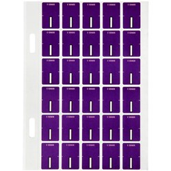 AVERY ALPHABET CODING LABEL I TOP TAB 20X30MM PURPLE PACK OF 150