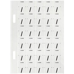 AVERY ALPHABET CODING LABEL / TOP TAB 20X30MM WHITE BLACK PACK OF 150