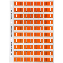 AVERY ALPHABET CODING LABEL I SIDE TAB 25X42MM ORANGE PACK OF 240    44509