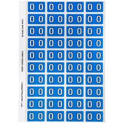 AVERY ALPHABET CODING LABEL O SIDE TAB 25X42MM BLUE PACK OF 240 44515