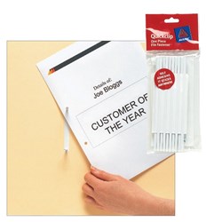 AVERY QUICKCLIP FILE FASTENER 80692 ONE PIECE PK50