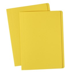 AVERY COLOURED MANILLA FOLDERS F/CAP YELLOW BX100 81542