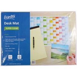 BANTEX PVC DESK MAT CLEAR 4173