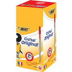 BIC CRISTAL 50s RED PENS 0203 BOX50
