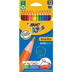 PENCIL BIC EVOLUTION KIDS COLOURS Pack 12 829029