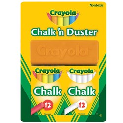 CRAYOLA CHALKBOARD ACCESSORY CHALK N DUSTER