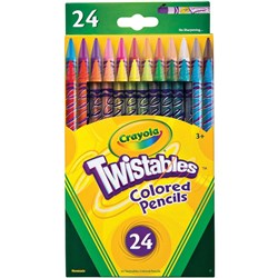 CRAYOLA PENCILS TWISTABLES 24 ASSORTED COLOURS