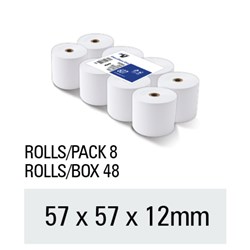 THERMAL EFTPOS ROLLS 57X57X11.5MM ROLL 194852