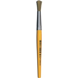 EDVANTAGE STUBBY PAINT BRUSHES STUBBY MINOR ROUND NYLON BRISTLE BRUSH PK12