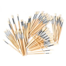 EDVANTAGE SERIES 582 HOGS HAIR Round Brushes 4 6 8 9 10 & 12 60 Assorted Hogs Hair Round