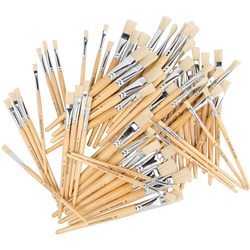 EDVANTAGE SERIES 579 HOGS HAIR Flat Brushes 4 6 8 9 10 & 12 60 Assorted Hogs Hair Flat