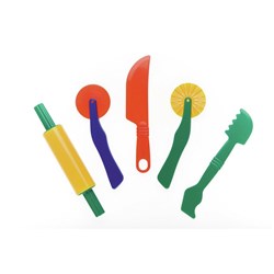 EC FUN DOUGH TOOLS ASSORTED PK5