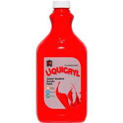 EC LIQUICRYL FLUORESCENT PAINT 2 LITRE SCARLETT