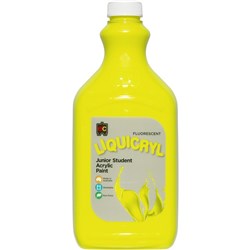 EC LIQUICRYL FLUORESCENT PAINT 2 LITRE YELLOW