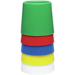 EC WATER POTS No 5 SET 5 ASSORTED COLOURS