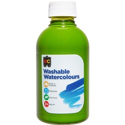 EC WASHABLE WATERCOLOUR PAINTS 250ML LIME