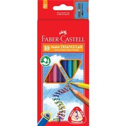 FABER-CASTELL PENCILS GRIP JUNIOR WITH SHARPENER 10s