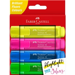 Faber-Castell Textliner Highlighter Ice Assorted Pack Of 4 57-4802-04