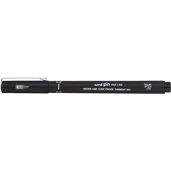 UNI PIN 02-200 BLACK PEN Minimum buy quantity 12