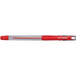UNIBALL LAKUBO BALLPOINT PEN 1.0MM RED BX12