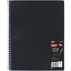 JASART 603 VISUAL DIARY SINGLE WIRE 280X356MM 110GSM 120 PAGE
