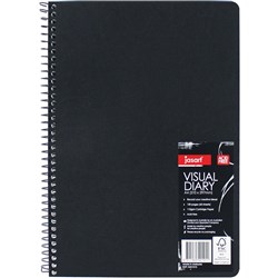 JASART 602 VISUAL ART DIARY SINGLE WIRE A4 110GSM 120 PAGE