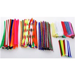 JASART PIPE CLEANERS Chenille Asstd Cols 1.2x30cm