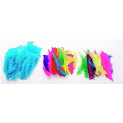 JASART FEATHERS LARGE ASSORTED COLOURS 30GM