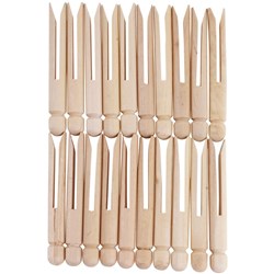 JASART WOODEN DOLLY PEGS Plain  Pk24 Minimum buy quntity of 6 pkts