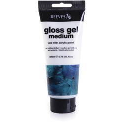 REEVES PAINT ACCESSORIES GLOSS GEL MEDIUM 200ML