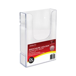 Deflect-O Brochure Holder DL Single Tier Wall Mount Linking