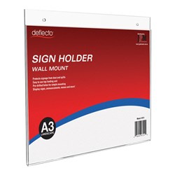 DEFLECT-O A3 SIGN / MENU HOLDER LANDSCAPE 47211 WALL MOUNT