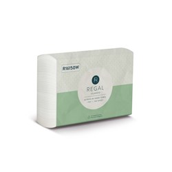 REGAL INTERLEAVED HAND TOWEL ULTRASLIM 230X220MM 150 SHT CTN16 R16150W