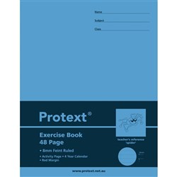 PROTEXT EXRCISE BOOK 225X175MM 8mm Ruled 48pgs Spider