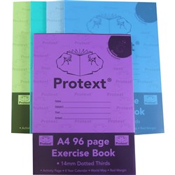 PROTEXT EXERCISE BOOK A4 96 PAGE 14mm D T Goanna