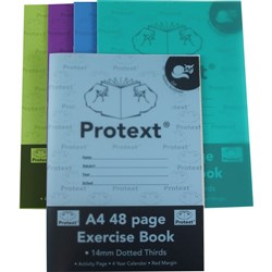 PROTEXT EXERCISE BOOK A4 48 PAGE 14MM D T CAT