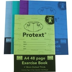PROTEXT EXERCISE BOOK A4 48 PAGE 18MM D T DOG