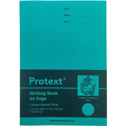 PROTEXT POLY WRITING BOOK 24MM DOTTED THIRD 64 PAGE PK10